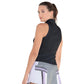 Women's Sleeveless Rib Tennis Polo Black Apparel K-Swiss