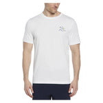 Men`s Trademark Pickleball Back Graphic Tee Bright White Apparel Penguin