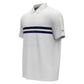 Men`s Performance Block Tennis Polo with Gusset Bright White Apparel Penguin