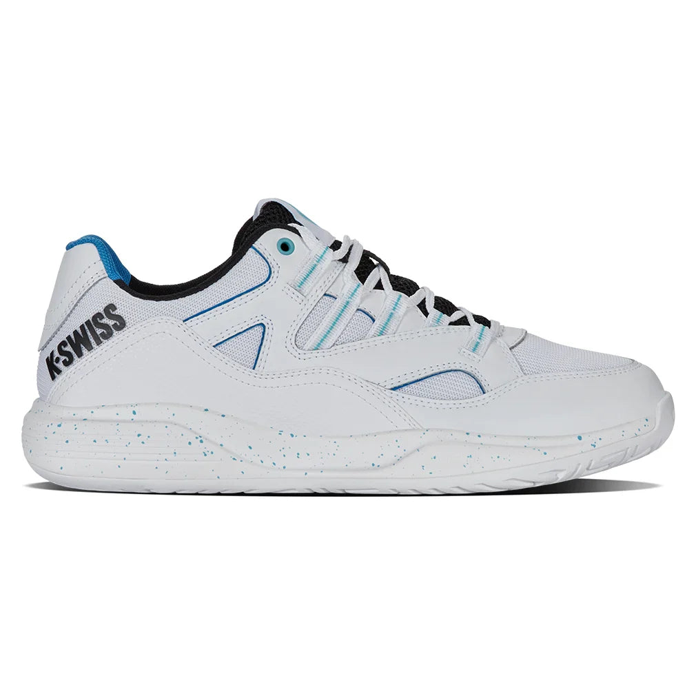 Men`s Tura Team Pickleball Shoes White and Brilliant Blue Footwear K-Swiss
