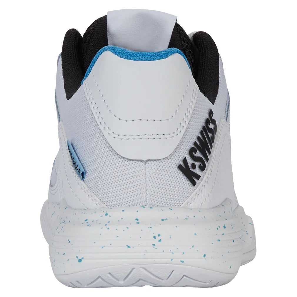 Men`s Tura Team Pickleball Shoes White and Brilliant Blue Footwear K-Swiss