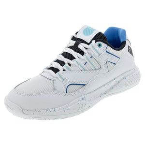 Men`s Tura Team Pickleball Shoes White and Brilliant Blue Footwear K-Swiss