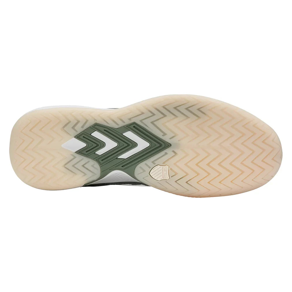 Men`s Tura Team Pickleball Shoes Sea Spray and Dark Forest Footwear K-Swiss