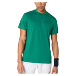 Men`s Court Short Sleeve Tennis Top Jasper Green Apparel Asics