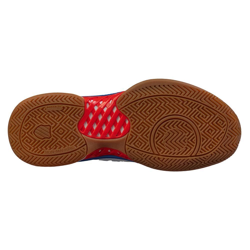 Men's Hypercourt Express 2 Indoor Pickleball Shoes White and Red Tennis Express