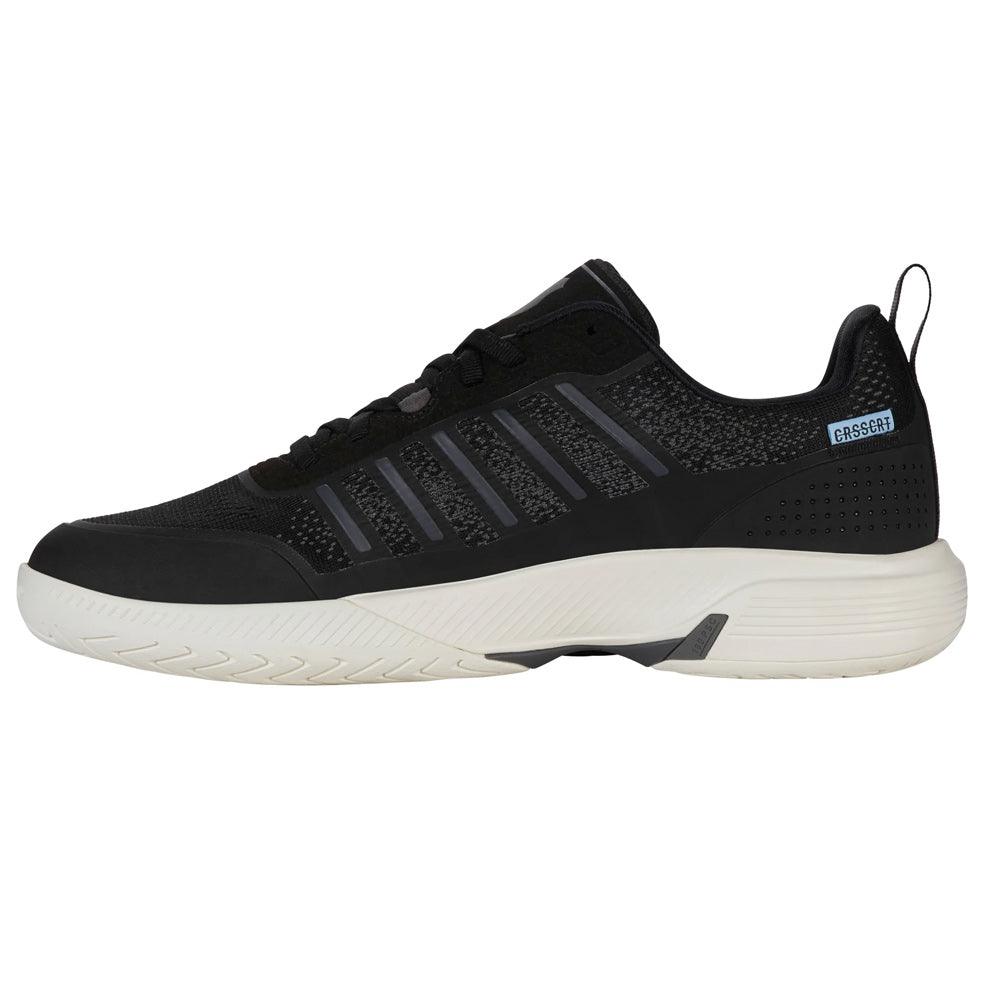 Men`s Ultra Court Pickleball Shoes Black and Snow White Footwear K-Swiss
