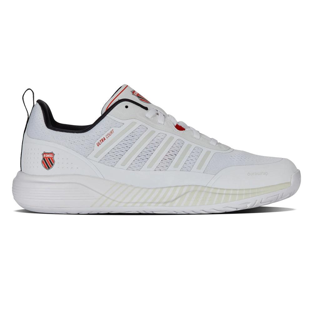 Men`s Ultra Court Pickleball Shoes White and Black Footwear K-Swiss
