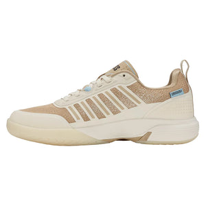 Men`s Ultra Court Pickleball Shoes Jet Stream and Irish Cream Footwear K-Swiss