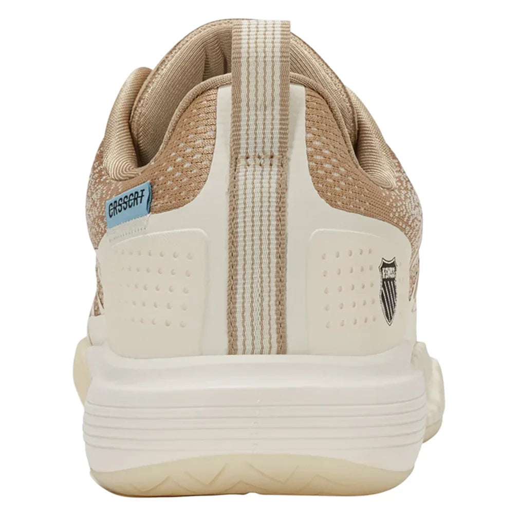 Men`s Ultra Court Pickleball Shoes Jet Stream and Irish Cream Footwear K-Swiss