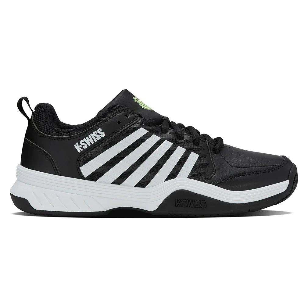 Men`s Court Express 2 Tennis Shoes Black and White Footwear K-Swiss