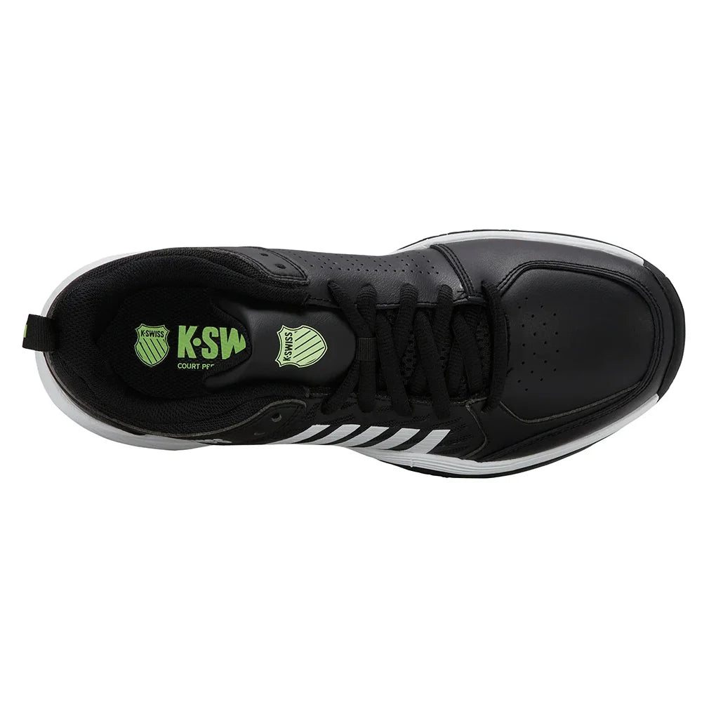 Men`s Court Express 2 Tennis Shoes Black and White Footwear K-Swiss