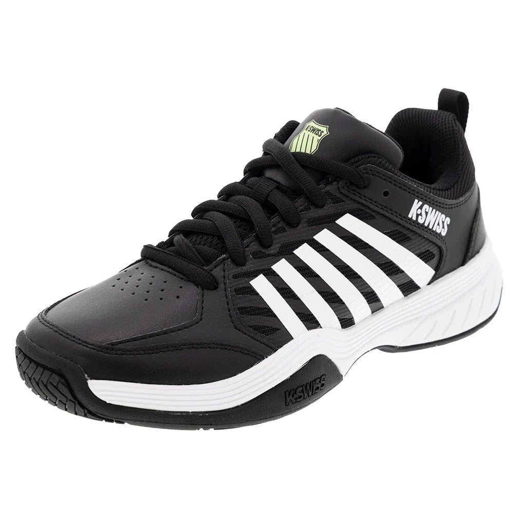 Men`s Court Express 2 Tennis Shoes Black and White Footwear K-Swiss