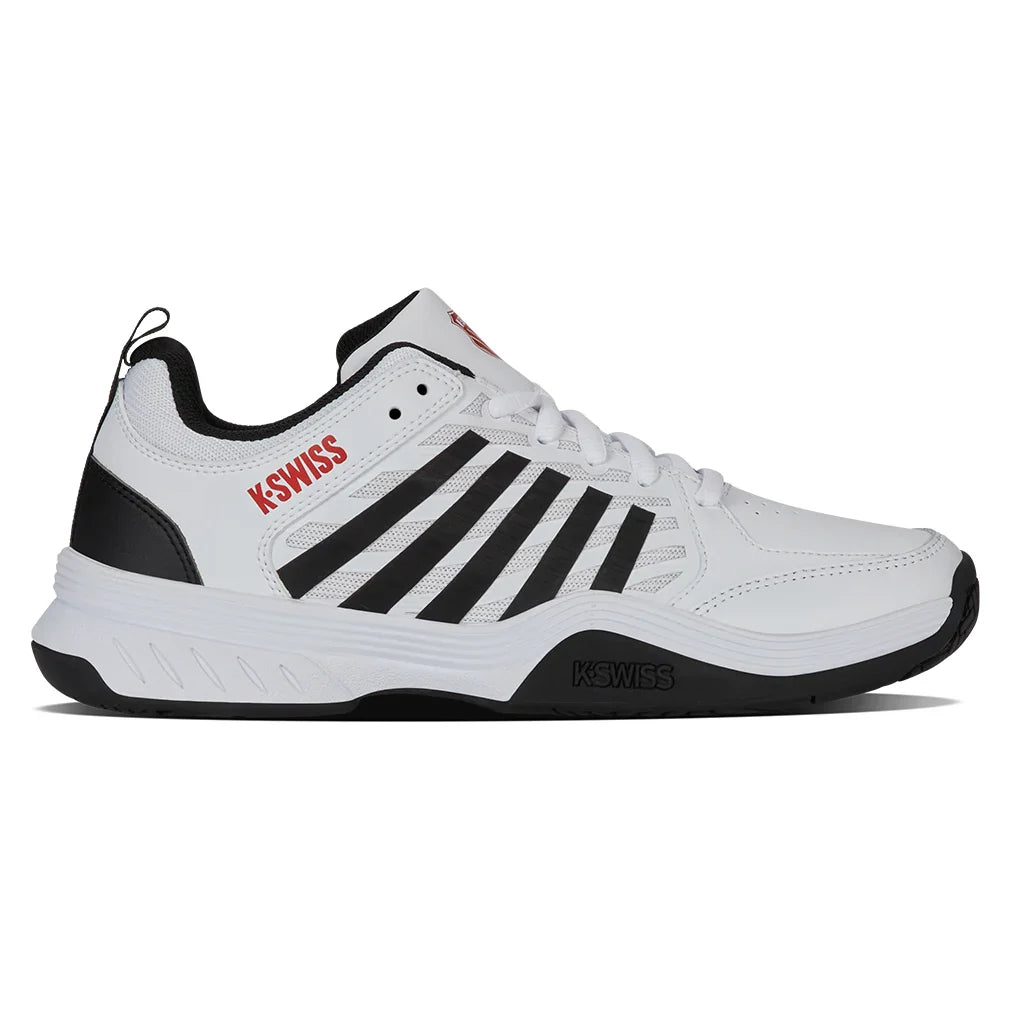 Men`s Court Express 2 Tennis Shoes White and Black Footwear K-Swiss