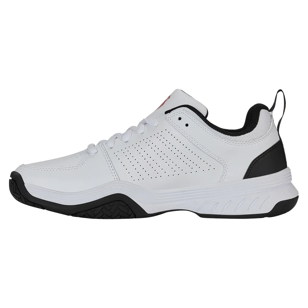 Men`s Court Express 2 Tennis Shoes White and Black Footwear K-Swiss