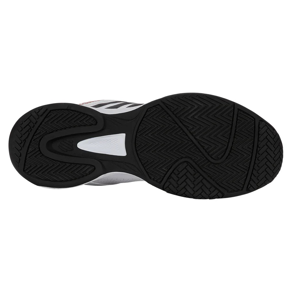 Men`s Court Express 2 Tennis Shoes White and Black Footwear K-Swiss