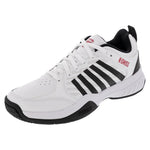 Men`s Court Express 2 Tennis Shoes White and Black Footwear K-Swiss