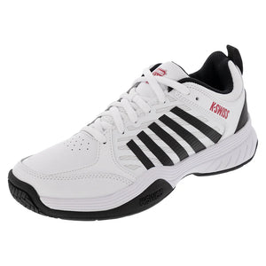 Men`s Court Express 2 Tennis Shoes White and Black Footwear K-Swiss