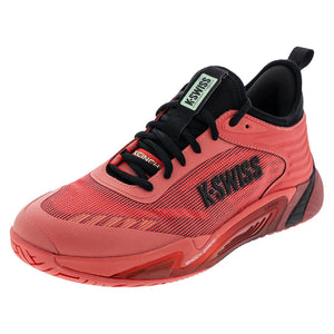 Men`s Hypercourt Pinnacle Tennis Shoes Neon Lava and Black Footwear K-Swiss