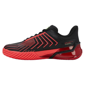 Men`s Ultrashot 4 Tennis Shoes Black and Neon Lava Footwear K-Swiss