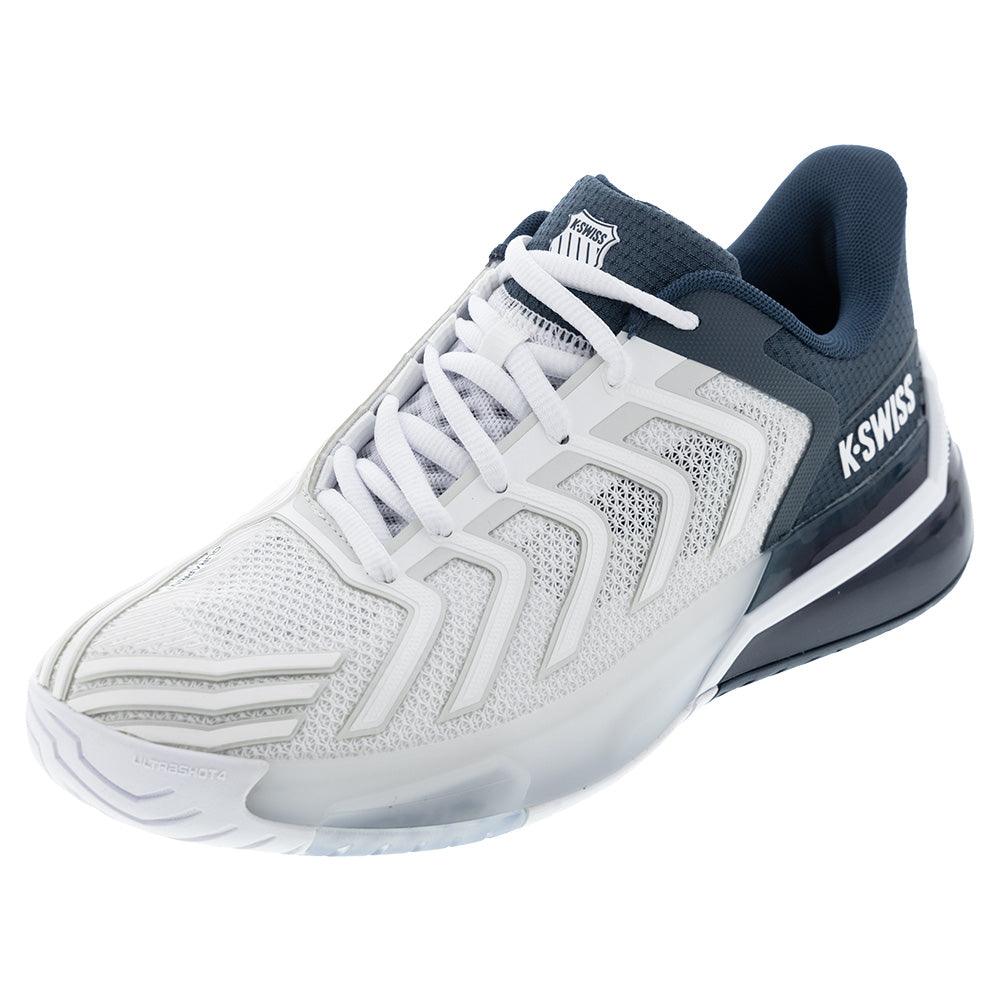Men`s Ultrashot 4 Tennis Shoes White and Stargazer Footwear K-Swiss