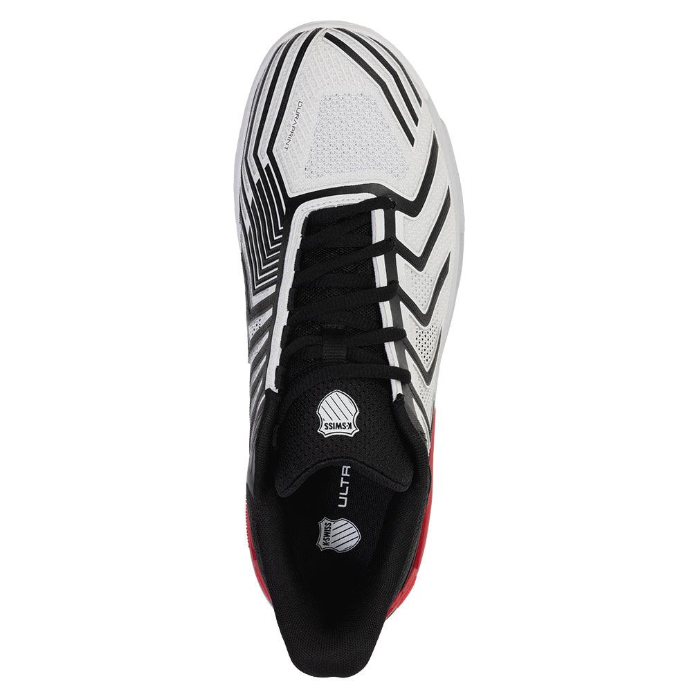 Men`s Ultrashot 4 Tennis Shoes White and Black Footwear K-Swiss