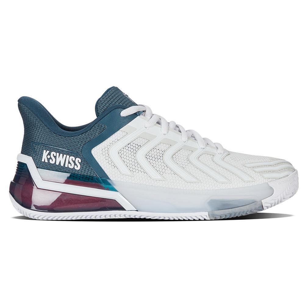 Men`s Ultrashot 4 Clay Tennis Shoes White and Stargazer Footwear K-Swiss