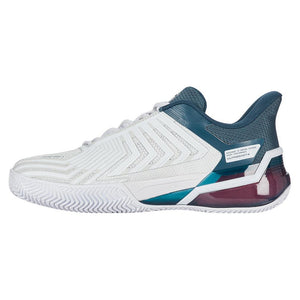 Men`s Ultrashot 4 Clay Tennis Shoes White and Stargazer Footwear K-Swiss