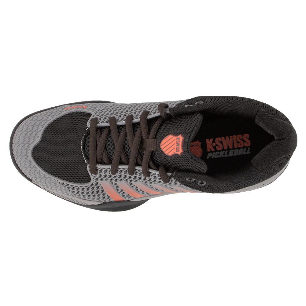 Men's Express Light Pickleball Shoes Steel Gray and Jet Black Footwear K-Swiss