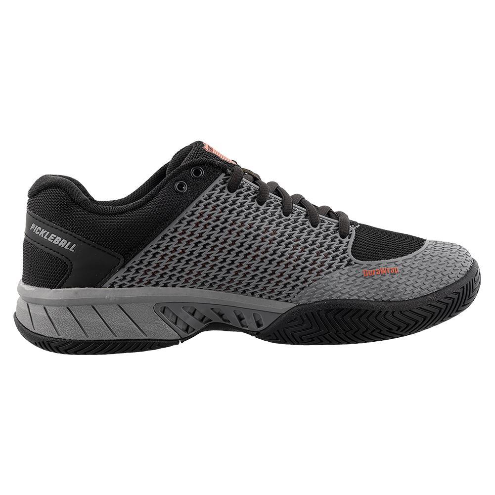 Men's Express Light Pickleball Shoes Steel Gray and Jet Black Footwear K-Swiss