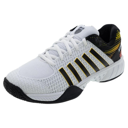 Men`s Express Light Pickleball Shoes White and Daffodil Footwear K-Swiss