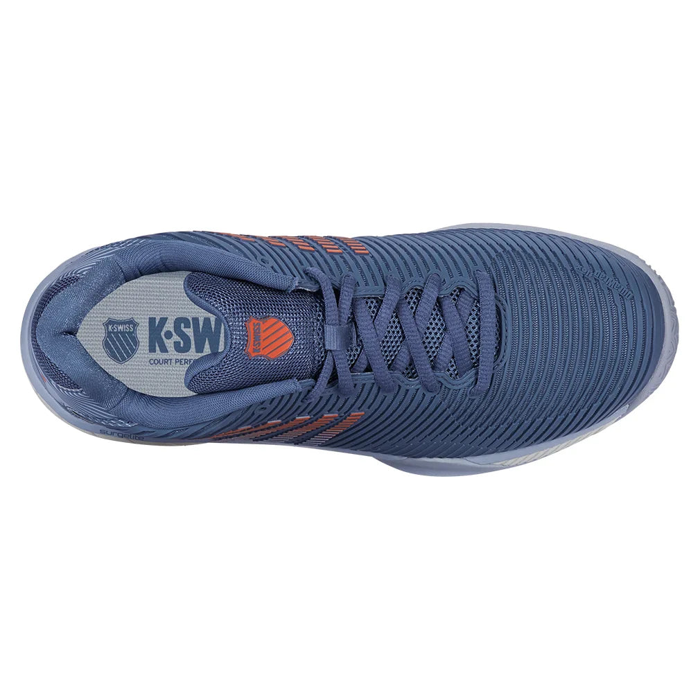 Men`s Hypercourt Express 2 Clay Tennis Shoes Infinity and Arctic Ice Footwear K-Swiss