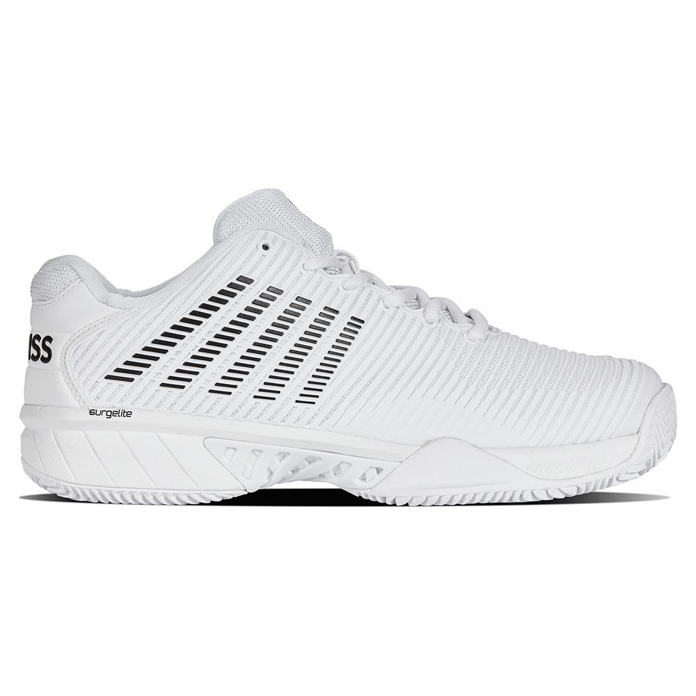 Men's Hypercourt Express 2 Clay Tennis Shoes White and Black Footwear K-Swiss