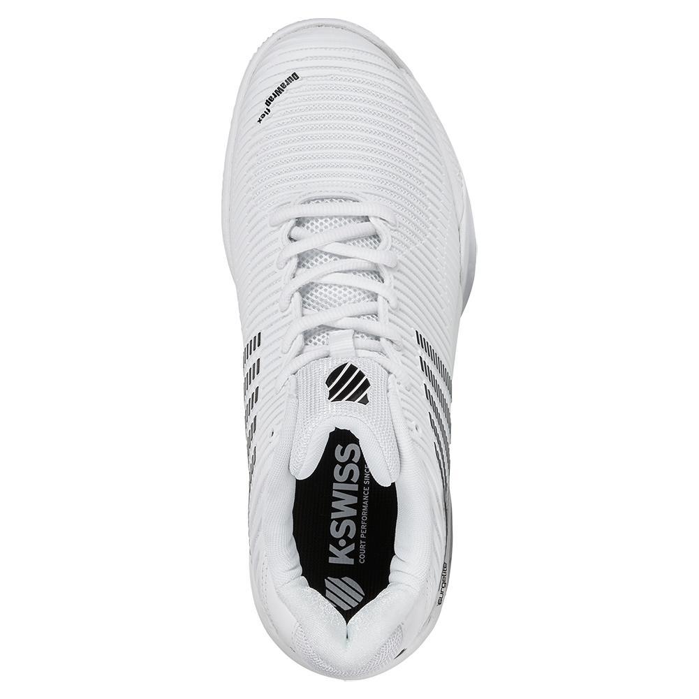 Men's Hypercourt Express 2 Clay Tennis Shoes White and Black Footwear K-Swiss