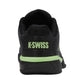 Men`s Hypercourt Express 2 2E Width Tennis Shoes Black and Soft Green Footwear K-Swiss