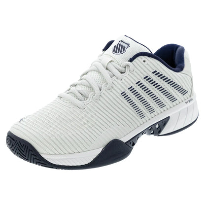 Men's Hypercourt Express 2 2E Width Tennis Shoes Gray White Peacoat Footwear K-Swiss
