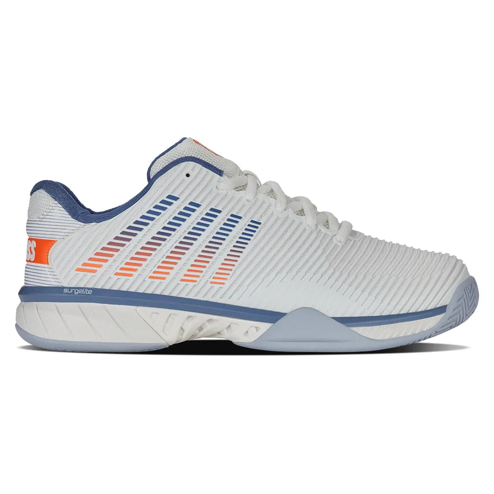 Men`s Hypercourt Express 2 Wide Tennis Shoes Lucent White and Infinity Footwear K-Swiss