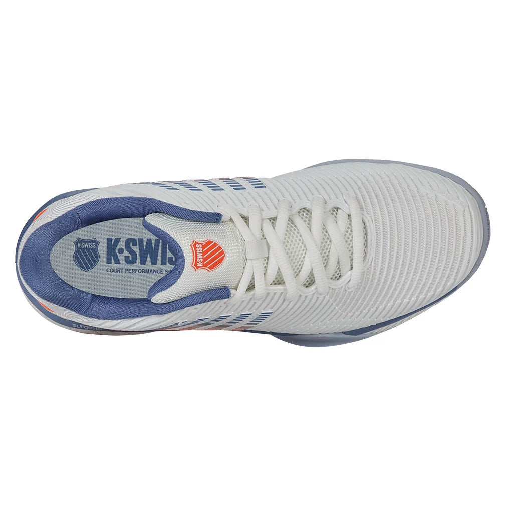 Men`s Hypercourt Express 2 Wide Tennis Shoes Lucent White and Infinity Footwear K-Swiss