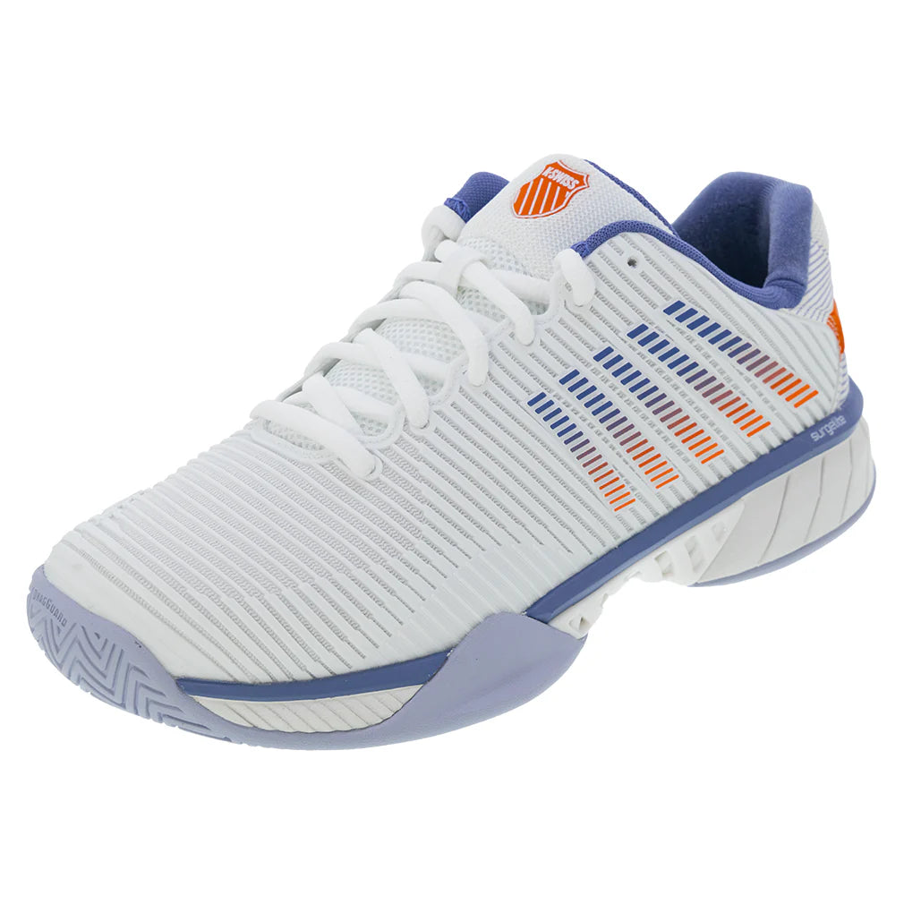 Men`s Hypercourt Express 2 Wide Tennis Shoes Lucent White and Infinity Footwear K-Swiss