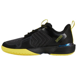 Men`s Ultrashot 3 Tennis Shoes Micro Chip and Black Footwear K-Swiss