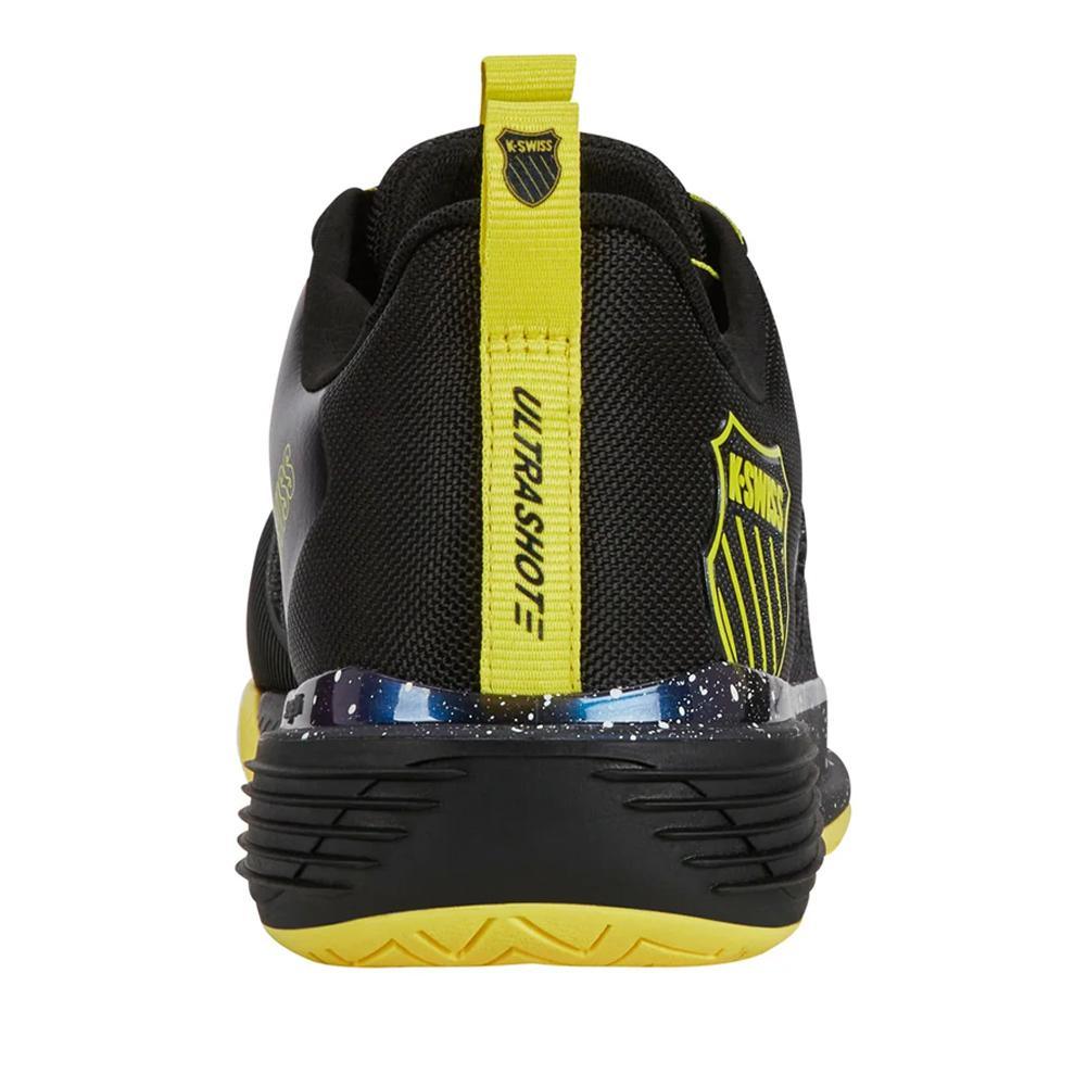 Men`s Ultrashot 3 Tennis Shoes Micro Chip and Black Footwear K-Swiss