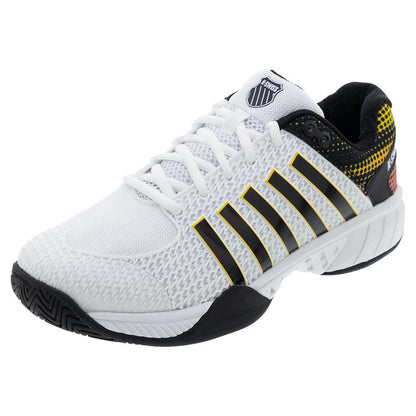 Men`s Express Light Wide Pickleball Shoes White and Daffodil Footwear K-Swiss