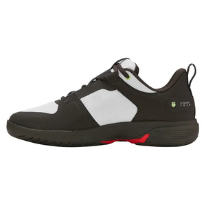 Men`s Ultrashot Team Tennis Shoes Black and White Footwear K-Swiss