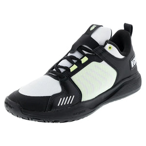 Men`s Ultrashot Team Tennis Shoes Black and White Footwear K-Swiss