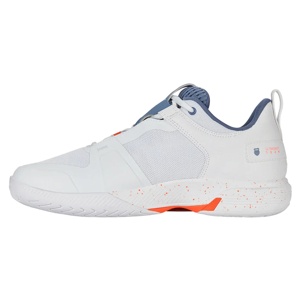 Men`s Ultrashot Team Tennis Shoes White and Infinity Footwear K-Swiss