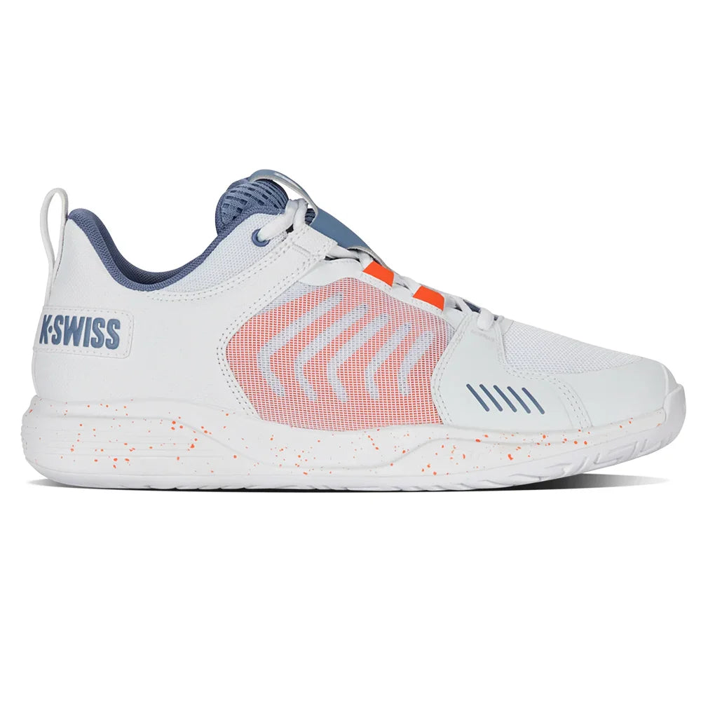 Men`s Ultrashot Team Tennis Shoes White and Infinity Footwear K-Swiss