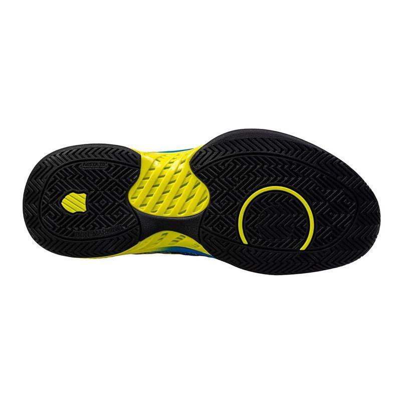 Men's Pickleball Supreme Shoes Brilliant Blue and Optic Yellow Footwear K-Swiss