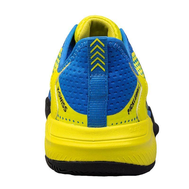 Men's Pickleball Supreme Shoes Brilliant Blue and Optic Yellow Footwear K-Swiss