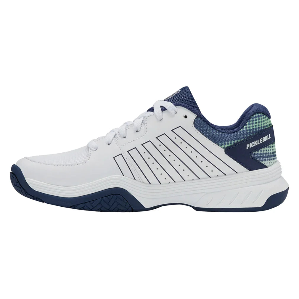 Men`s Court Express Pickleball Shoes White and Oceana Footwear K-Swiss