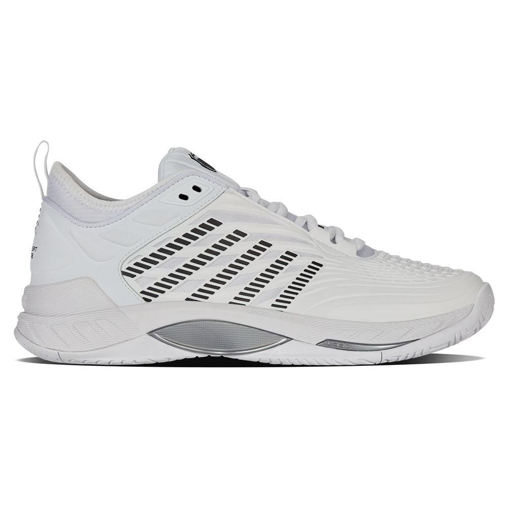 Men`s Hypercourt Supreme 2 Tennis Shoes White and Black Footwear K-Swiss