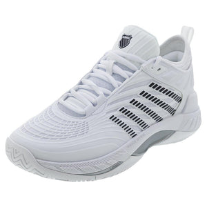 Men`s Hypercourt Supreme 2 Tennis Shoes White and Black Footwear K-Swiss